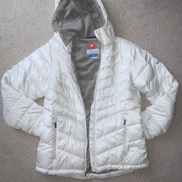 Columbia White Winter Coat Jacket - Picture 1 of 6